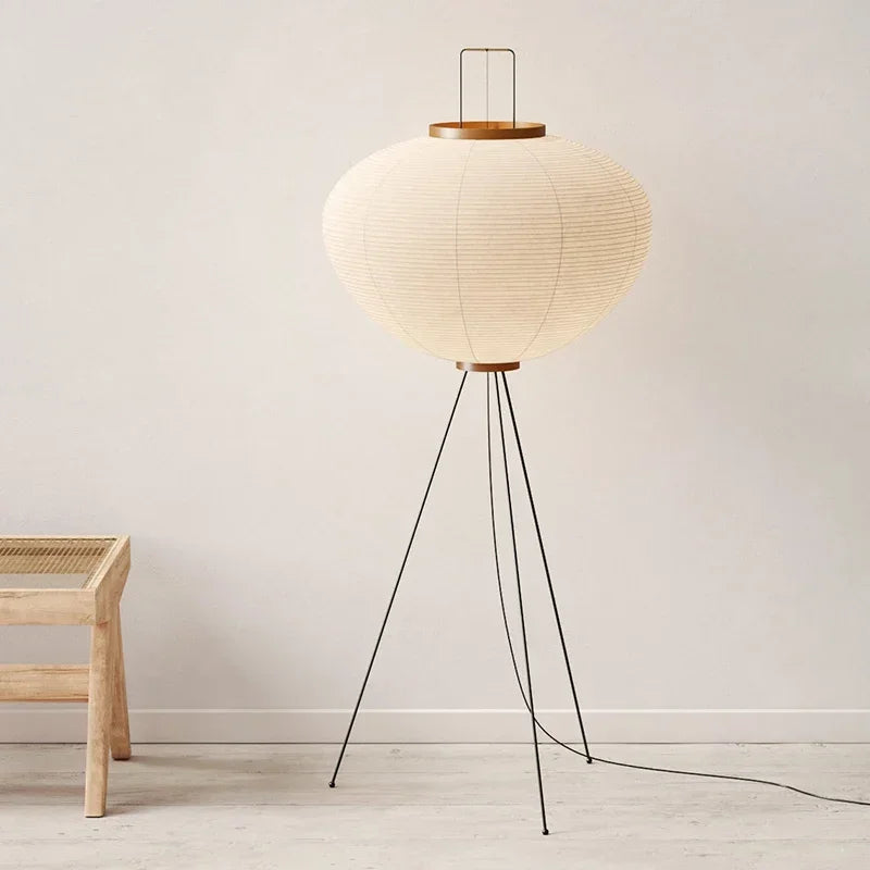 Akari Japanese Rice Paper Lamp - Elegant, Ambient Glow for Any Space