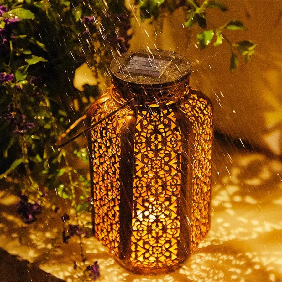 Elegant Solar-Powered Art Deco Lantern