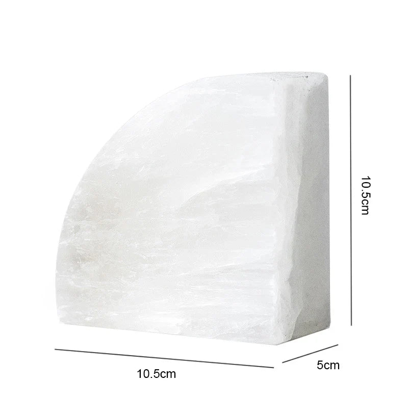 Elegant White Onyx 1-Piece Bookend