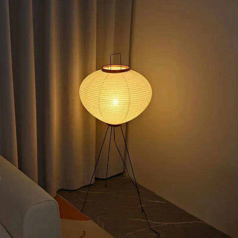 Akari Japanese Rice Paper Lamp - Elegant, Ambient Glow for Any Space