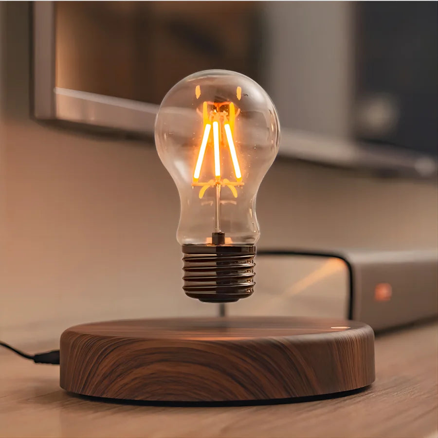 Hovering Lightbulb: Futuristic Floating Illumination