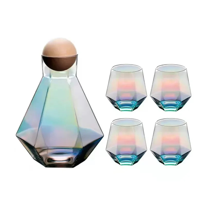 Diamond-Cut Drinkware 5-Piece Set