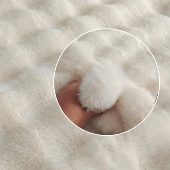 Luxurious Rabbit Faux-Fur Carpet