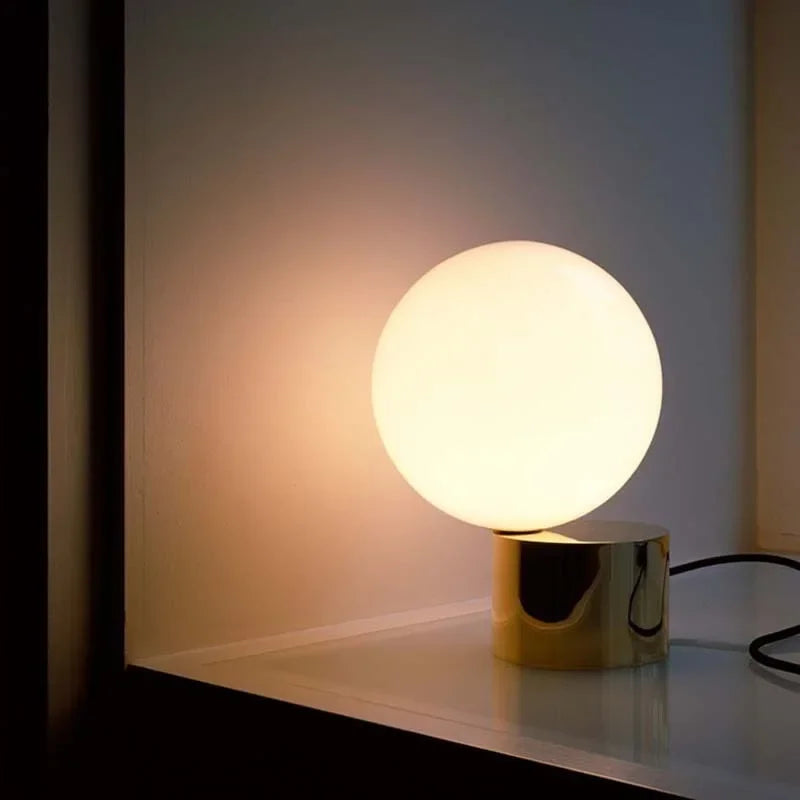 Angled Globe Light - Modern Geometric Glow