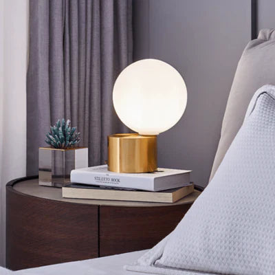 Angled Globe Light - Modern Geometric Glow