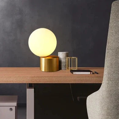 Angled Globe Light - Modern Geometric Glow