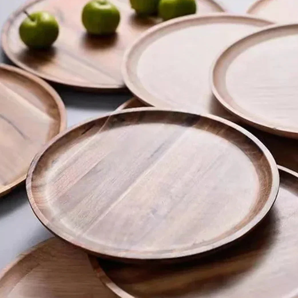 Elegant Acacia Dinner Plate Collection