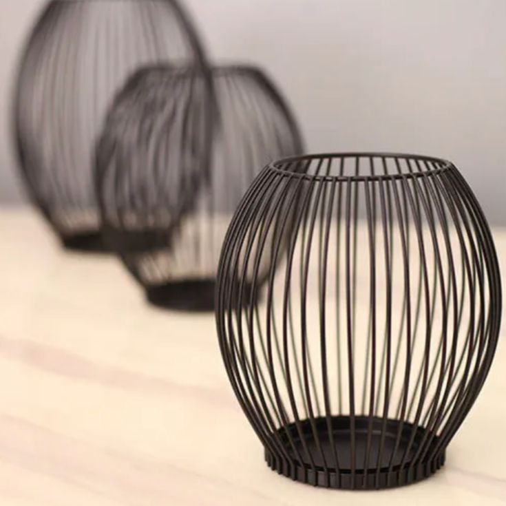 Sturdy Iron Candle Holder Stand