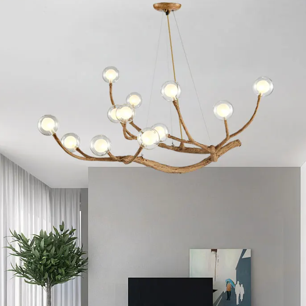 Nature-Inspired Tree Branch Chandelier
