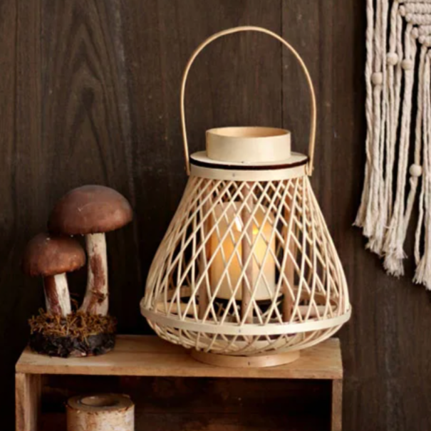 Handwoven Rattan Lanterns for a Warm, Natural Glow