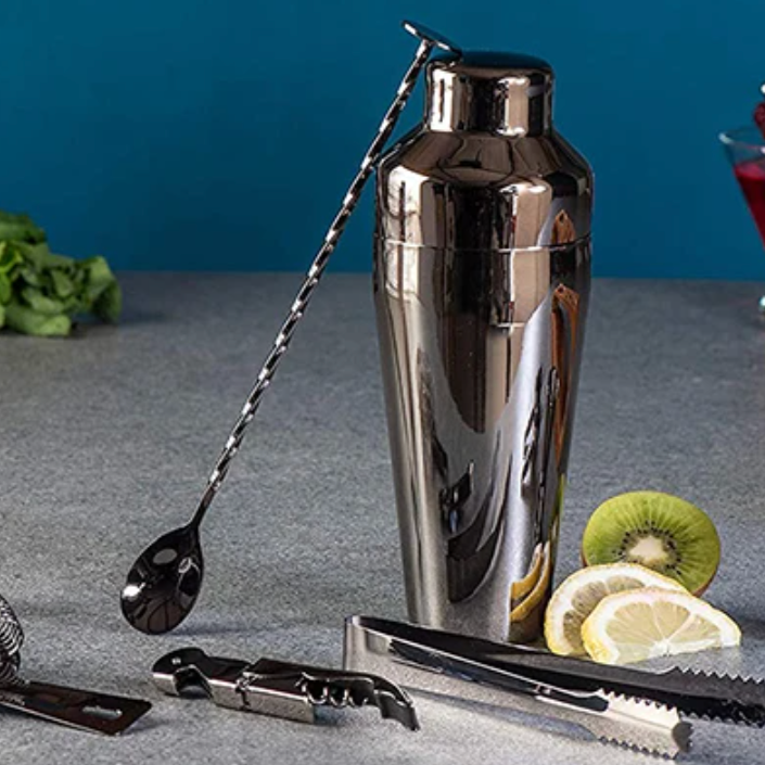 Premium Metallic Bar Set - Sleek Barware for Modern Entertaining