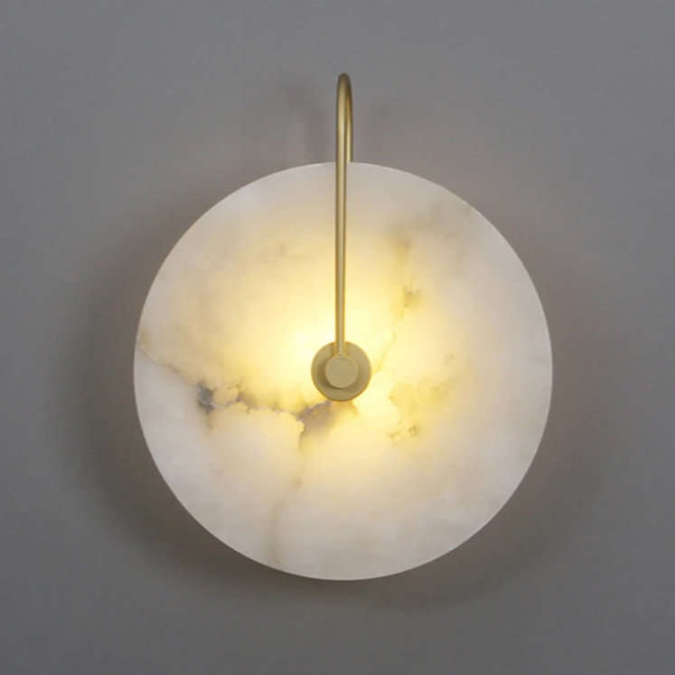 Lux Marble Disk Wall Light