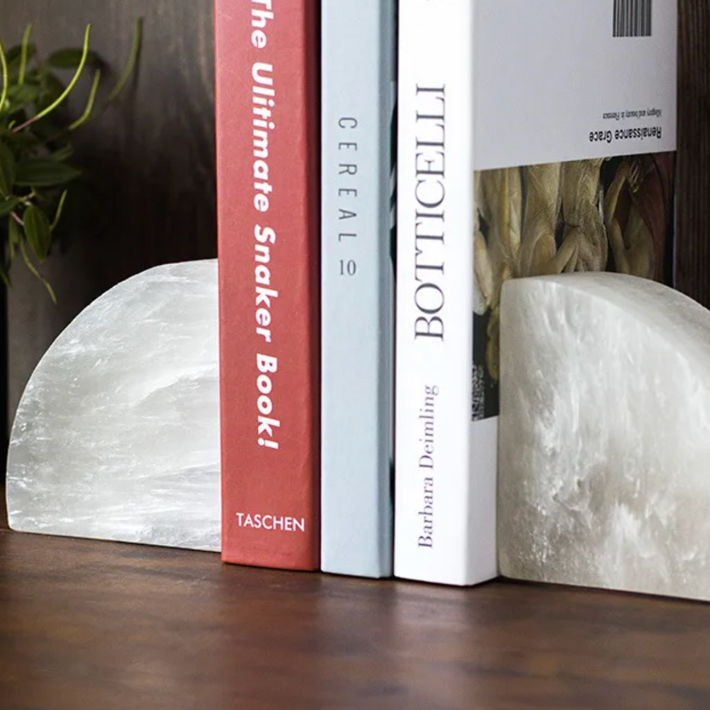 Elegant White Onyx 1-Piece Bookend