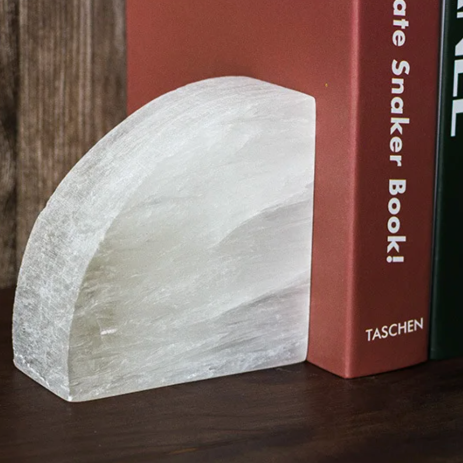 Elegant White Onyx 1-Piece Bookend
