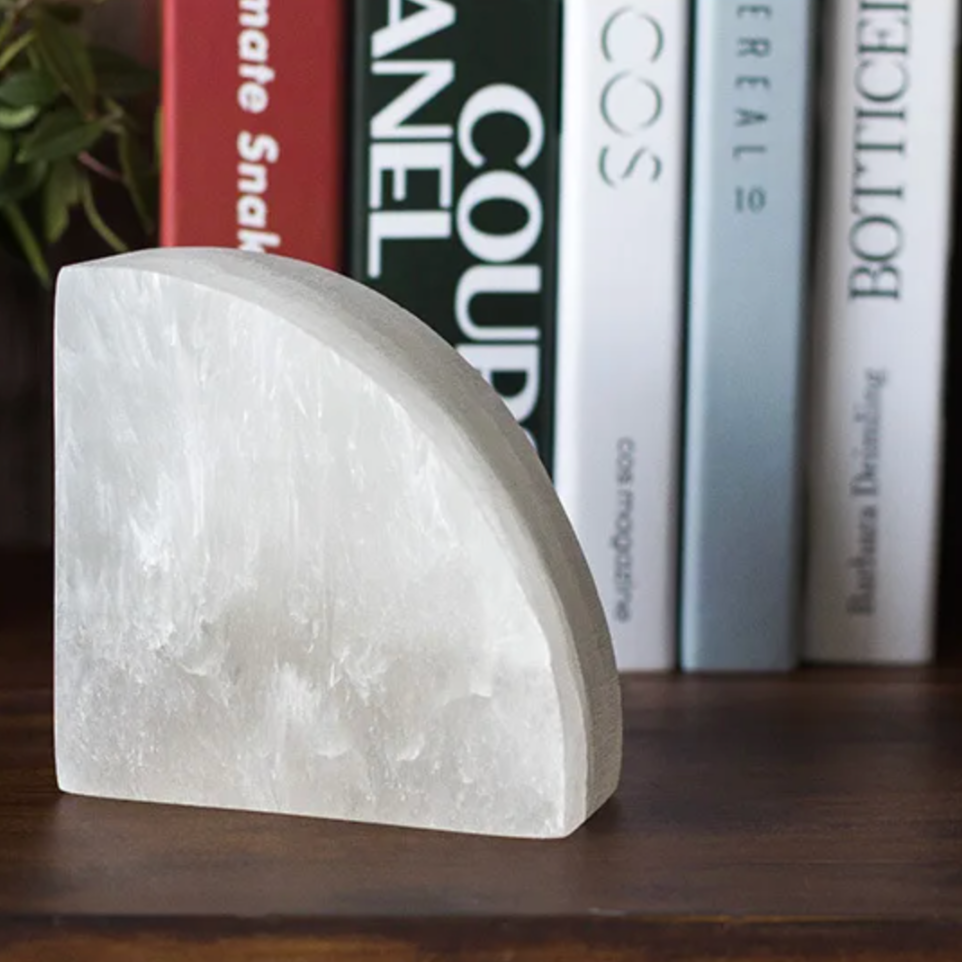 Elegant White Onyx 1-Piece Bookend