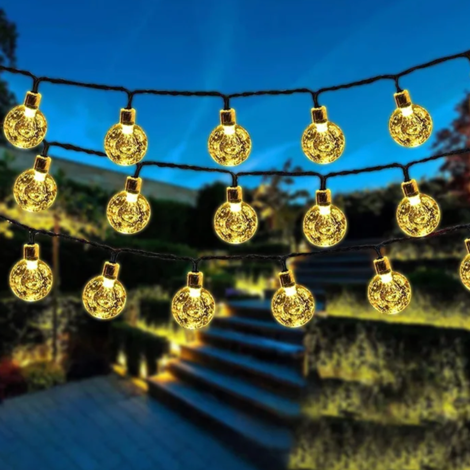 Solar-Powered Twinkle Lights