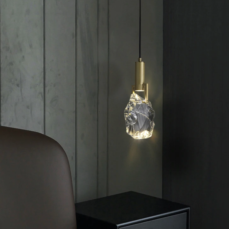 Crystal Pendant Light - Elegant Sparkling Ceiling Fixture