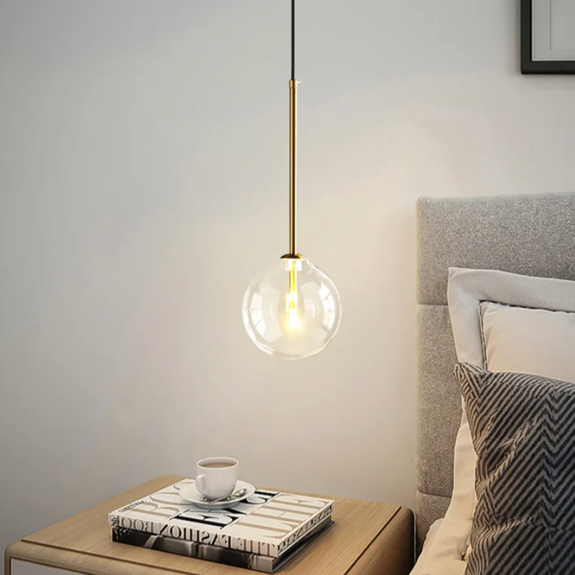 Elegant Hollow Glass Pendant