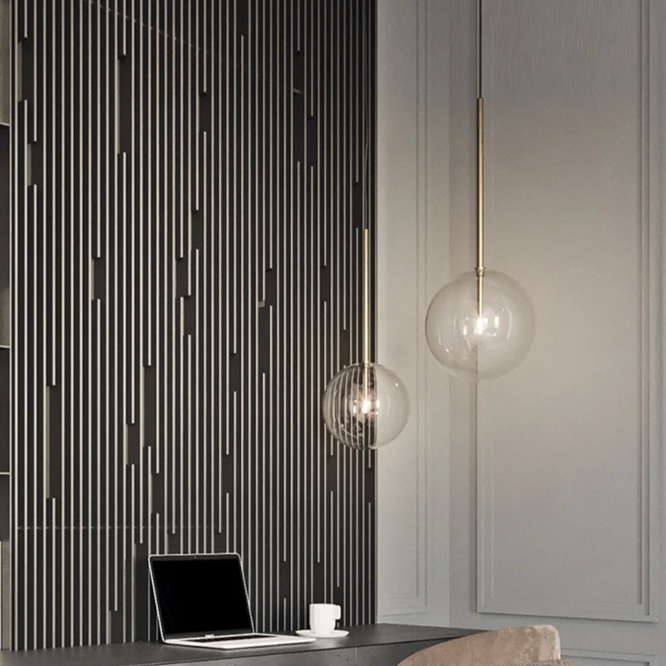 Elegant Hollow Glass Pendant