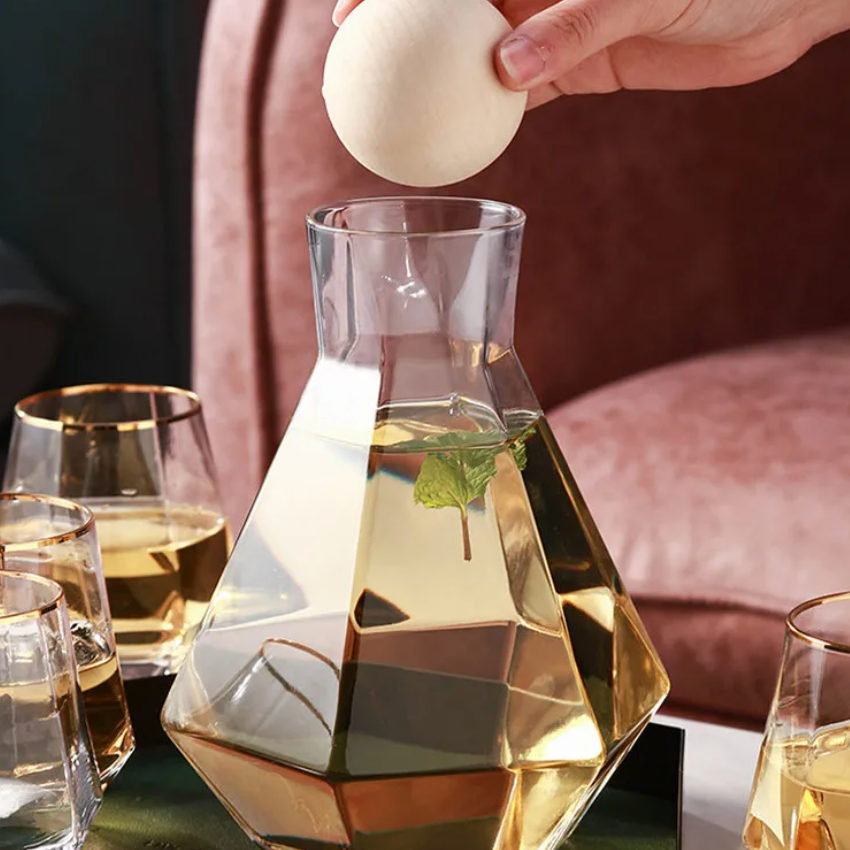 Diamond-Cut Drinkware 5-Piece Set