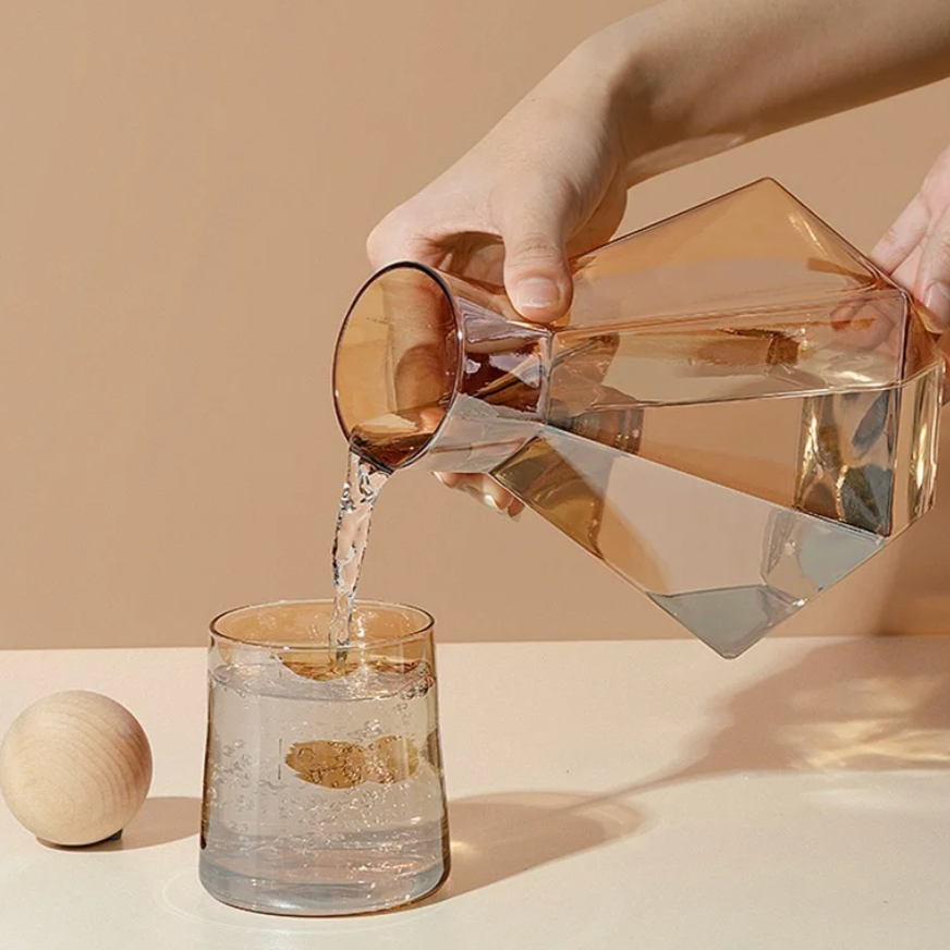 Diamond-Cut Drinkware 5-Piece Set