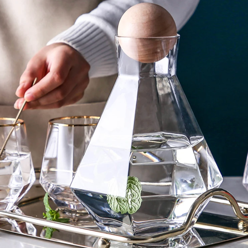 Diamond-Cut Drinkware 5-Piece Set