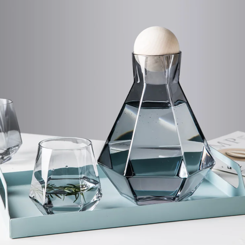 Diamond-Cut Drinkware 5-Piece Set