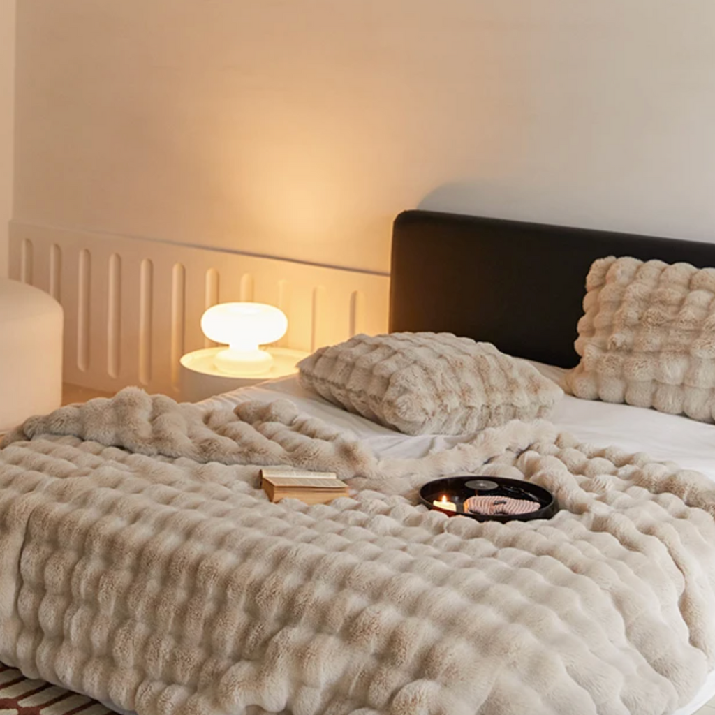 Luxurious Rabbit Faux Fur Pillow Cover