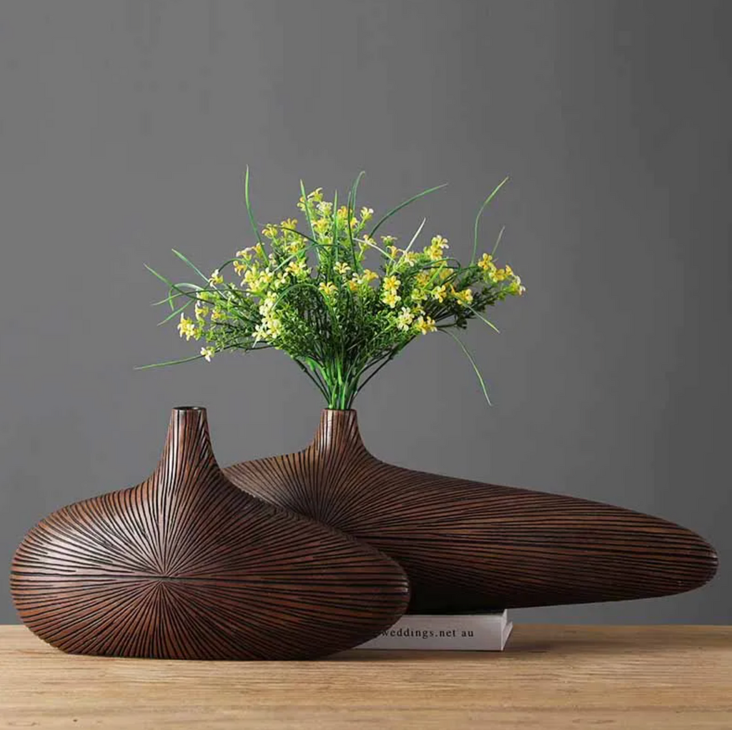 Sahara Sculpted Vase - Exquisitely Handcrafted Desert-Inspired Ceramic Vase