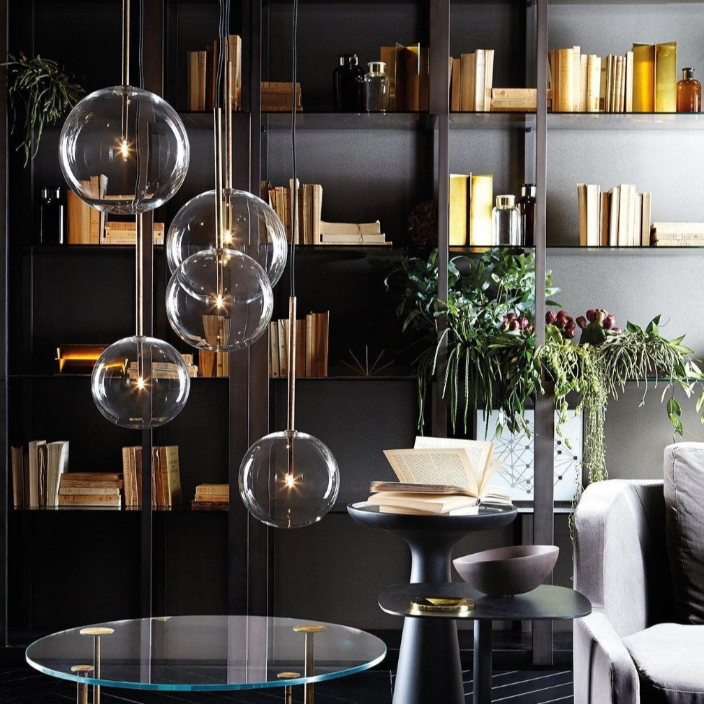 Elegant Hollow Glass Pendant