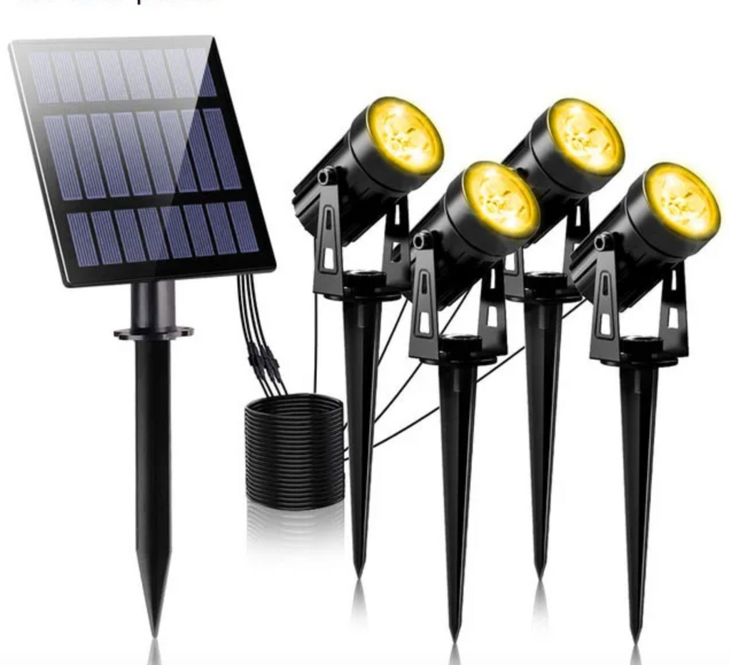 5-Piece Solar Spotlight Kit for Outdoor Lighting