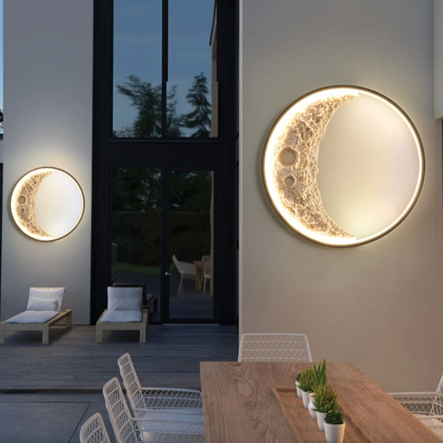 Luminous Crescent Moon Wall Light - Ambient Glow Night Lamp