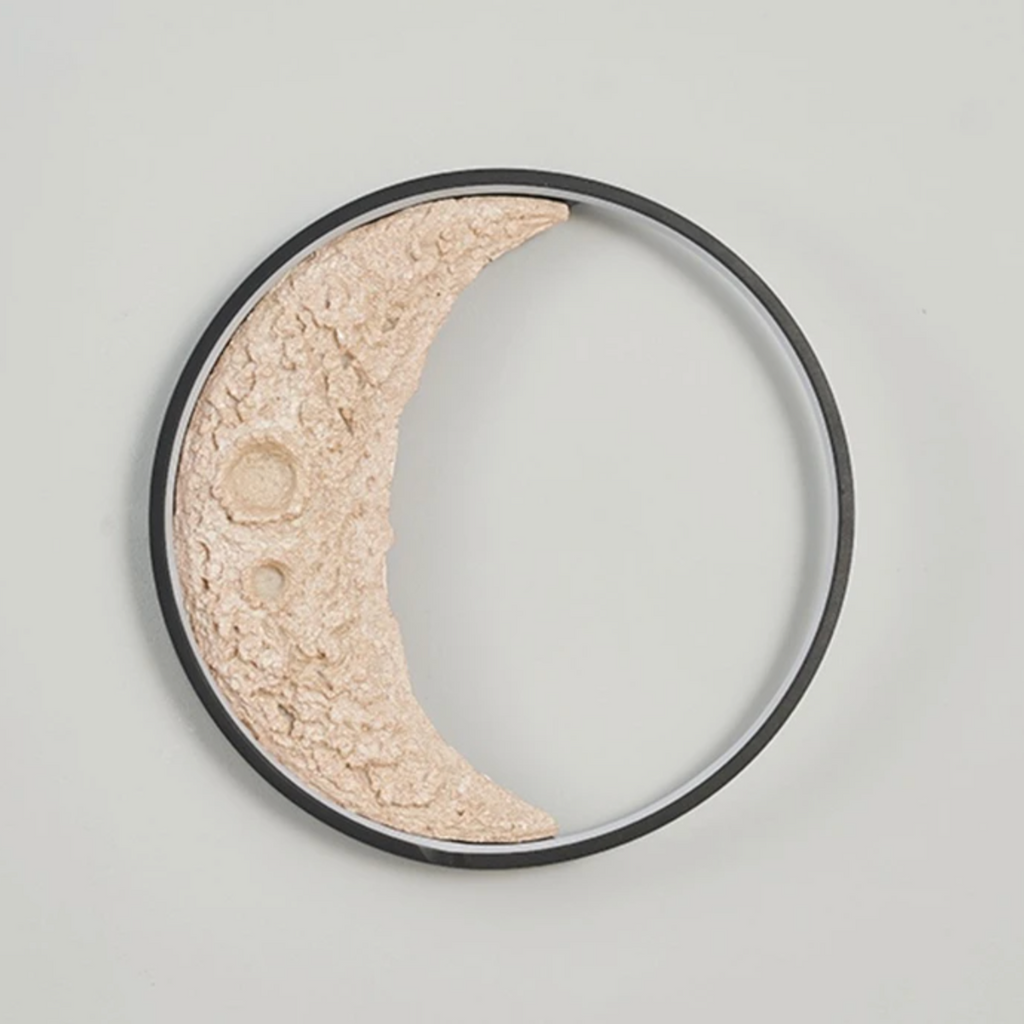 Luminous Crescent Moon Wall Light - Ambient Glow Night Lamp