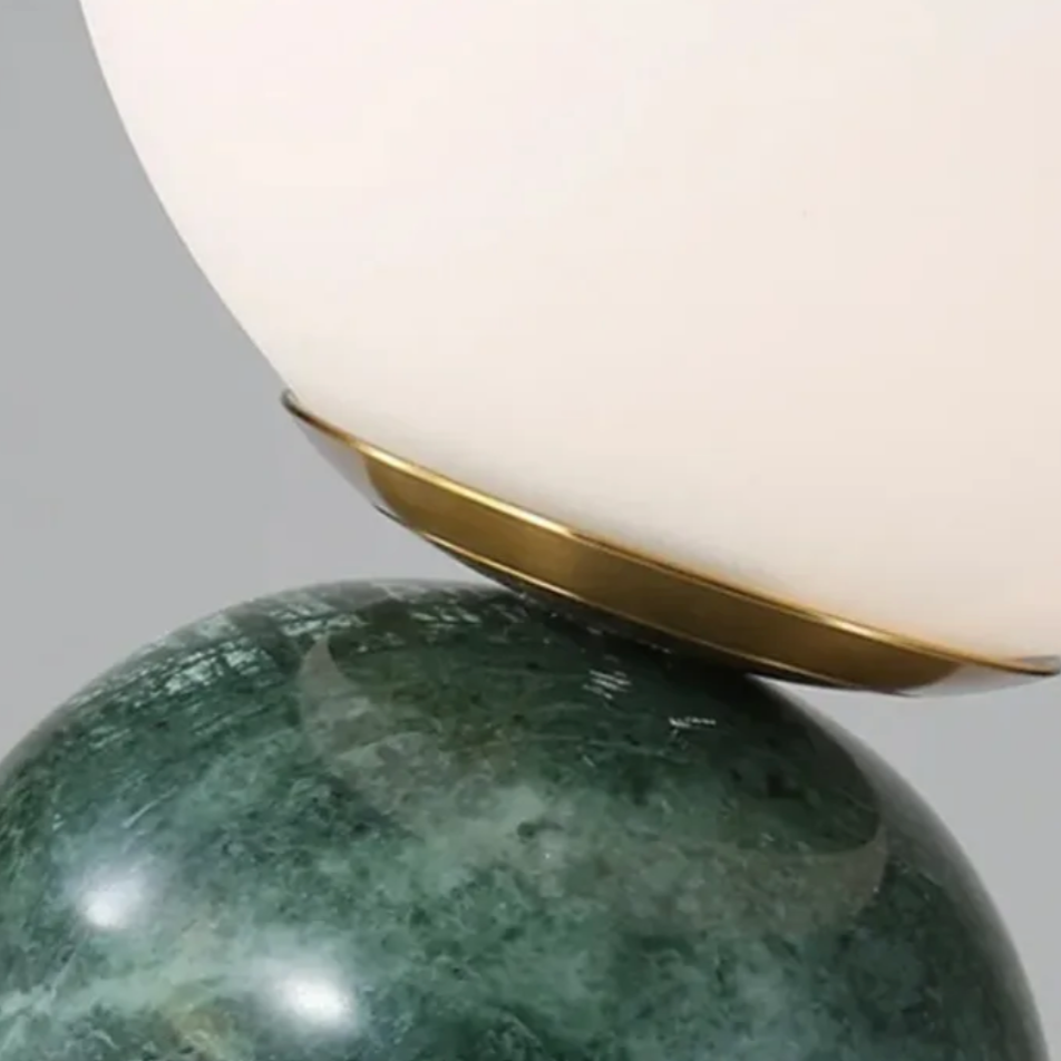 Elegant Marble Globe Table Lamp