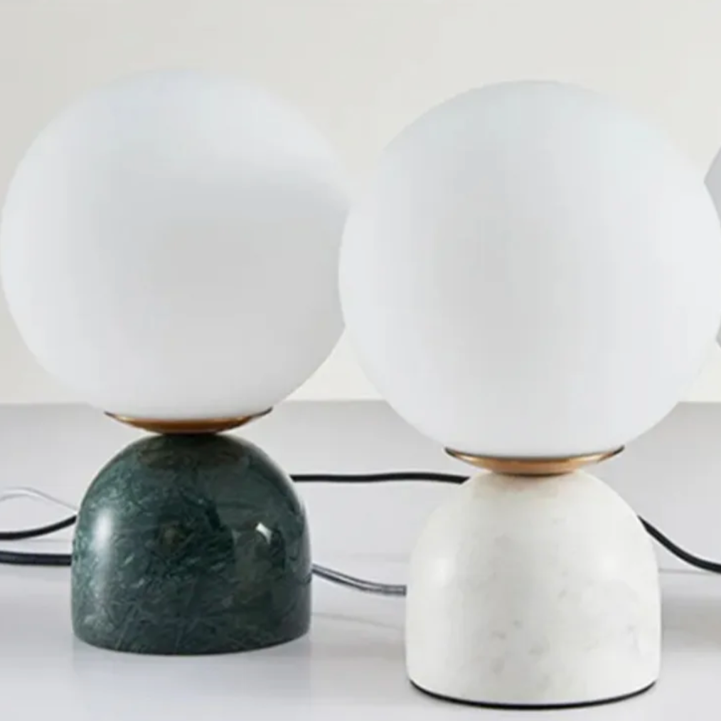 Elegant Marble Globe Table Lamp