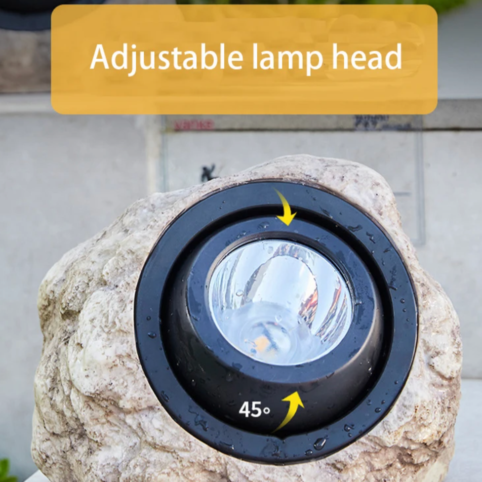 Solar Stone Pathway Lights - Elegant Outdoor Path Lighting