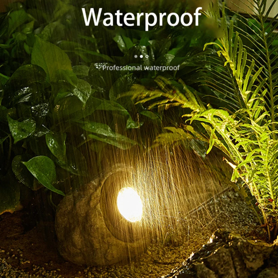 Solar Stone Pathway Lights - Elegant Outdoor Path Lighting