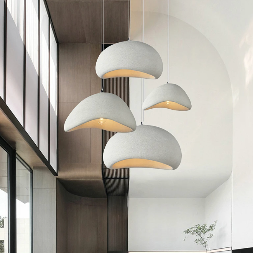 Wabi-Sabi Pendant Light - Rustic, Handcrafted Minimalist Glow
