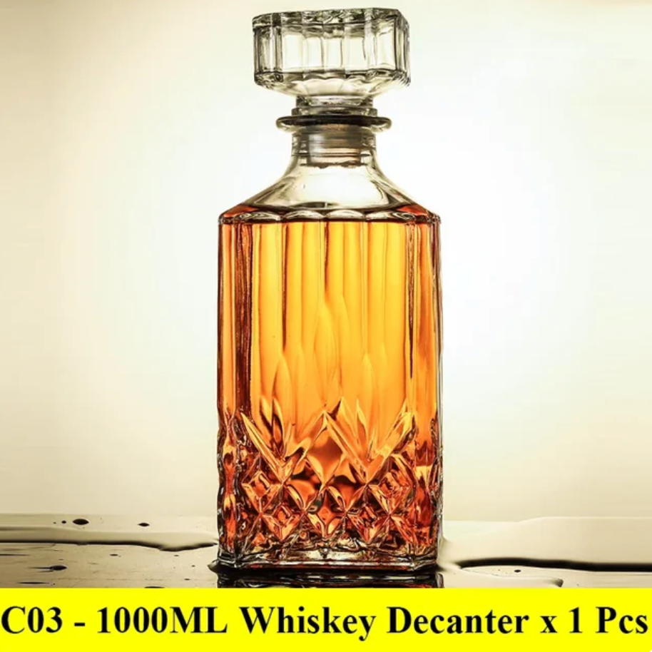 Elegant Spirit Glass Decanters