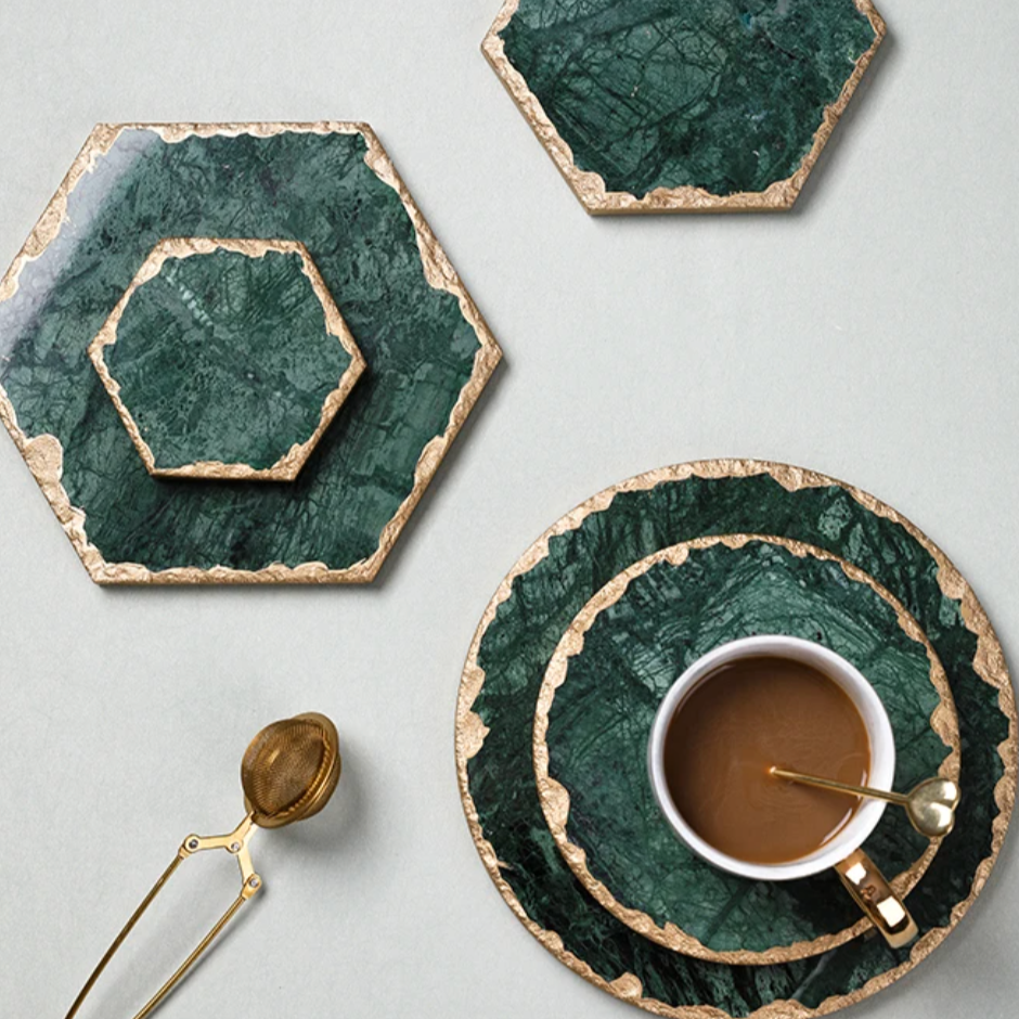 Luxurious Green Marble Slabs for Countertops, Floors, and Elegant Interiors