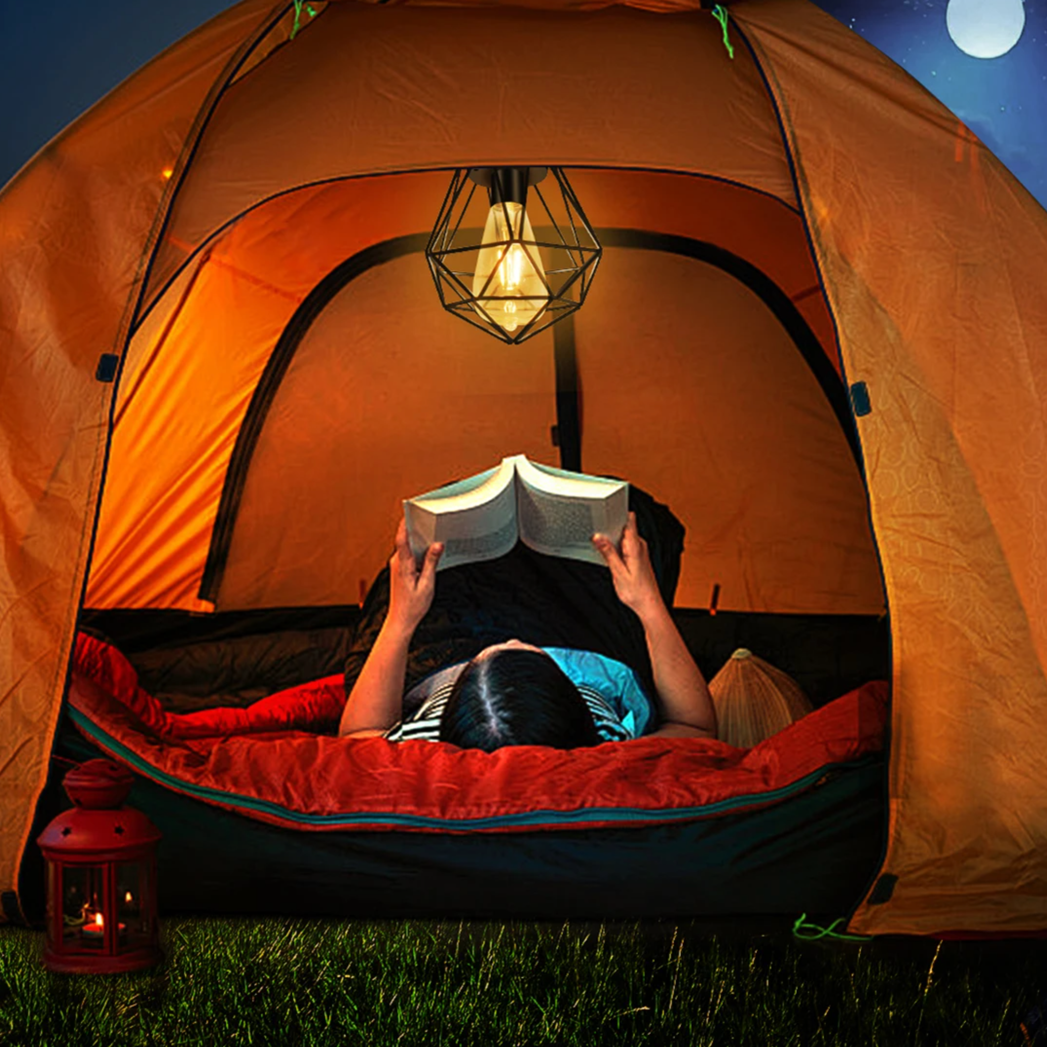 Geometric Solar Lantern - Sleek Outdoor LED Light