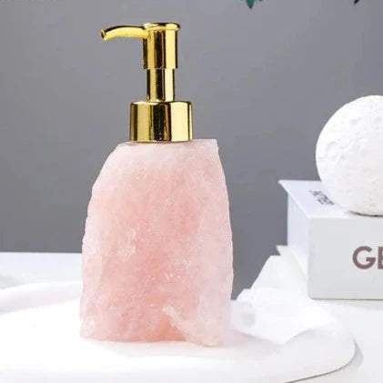 Crystal Glass Soap Dispenser with Elegant Pump