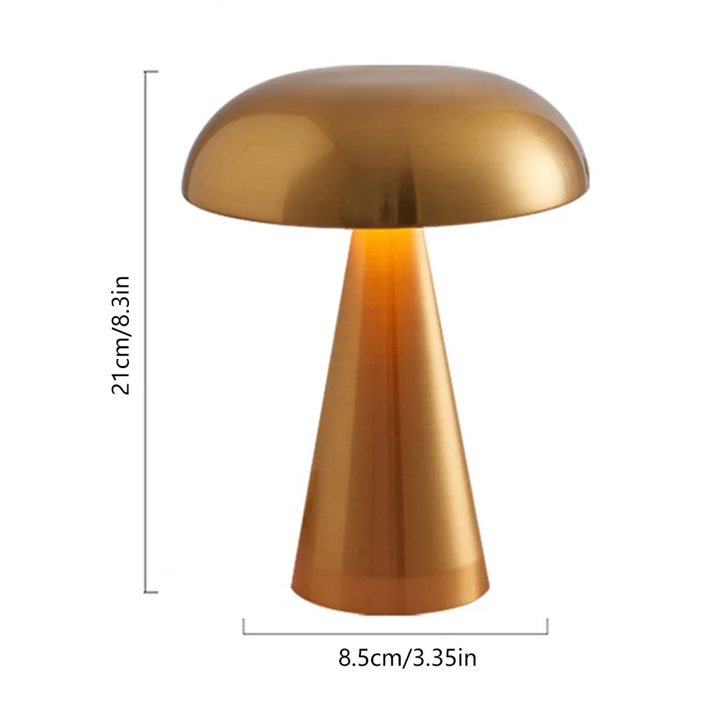 Mushroom LED Desk Lamp with Soft Ambient Glow