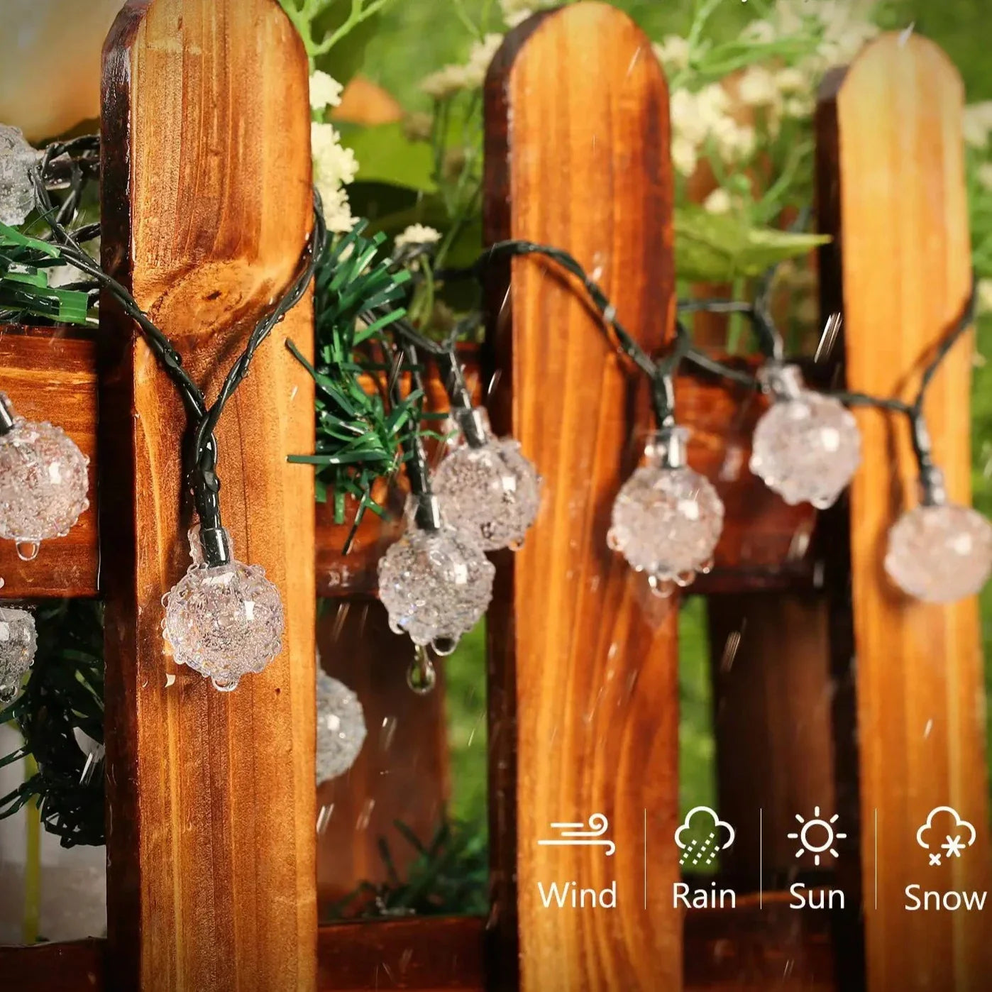 Solar-Powered Twinkle Lights