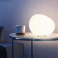 Cobblestone White Lamp - Elegant Stone-Texture Desk Lamp