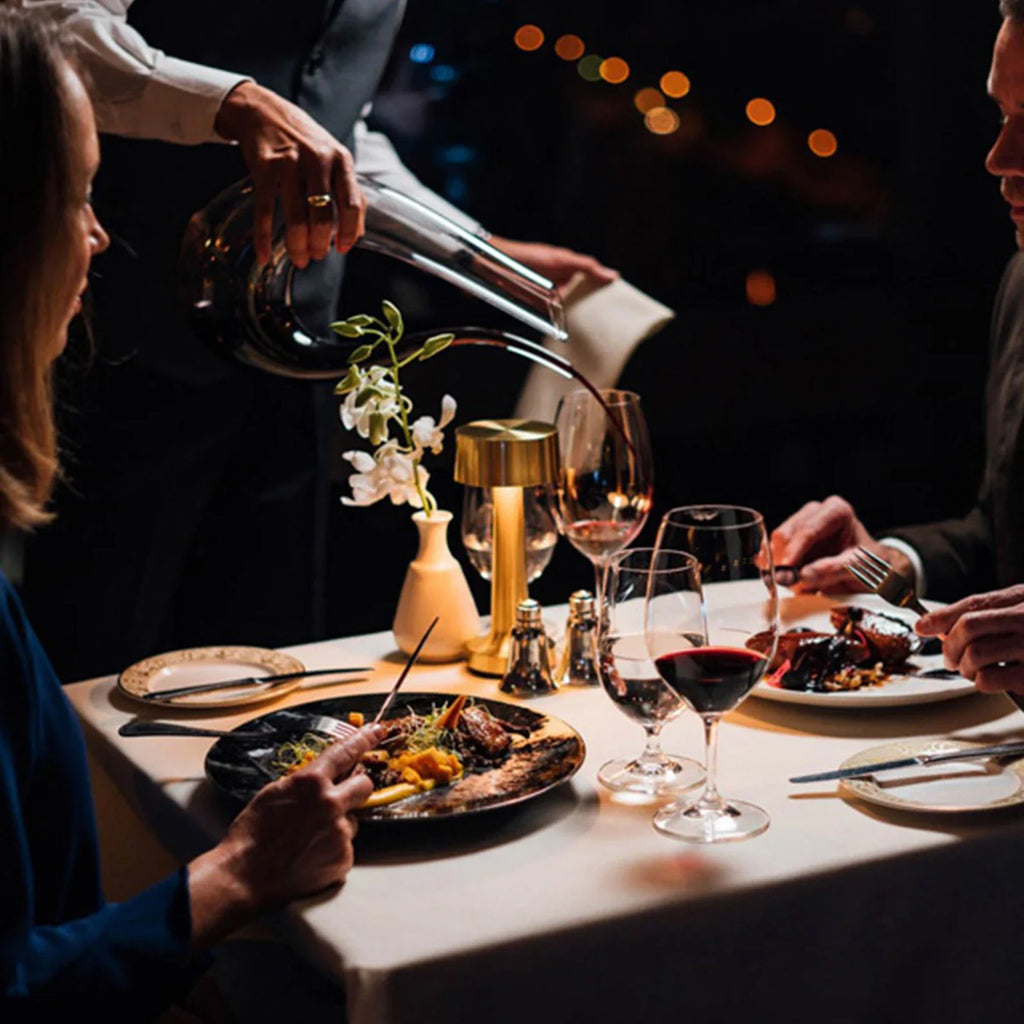 Gleaming Metallic Table Lamp