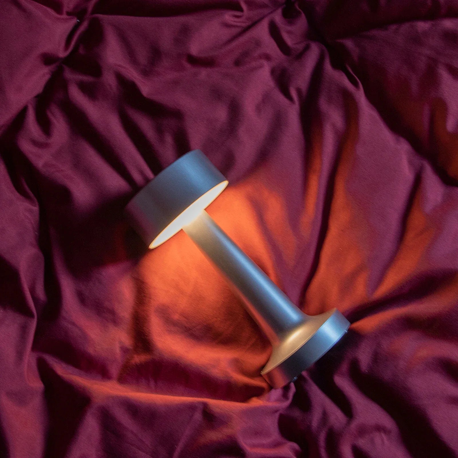 Gleaming Metallic Table Lamp