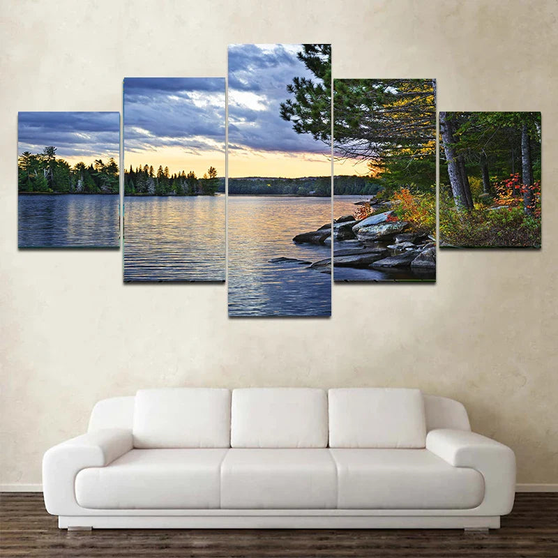 Nature Canvas: 5-Piece Wall Art Set