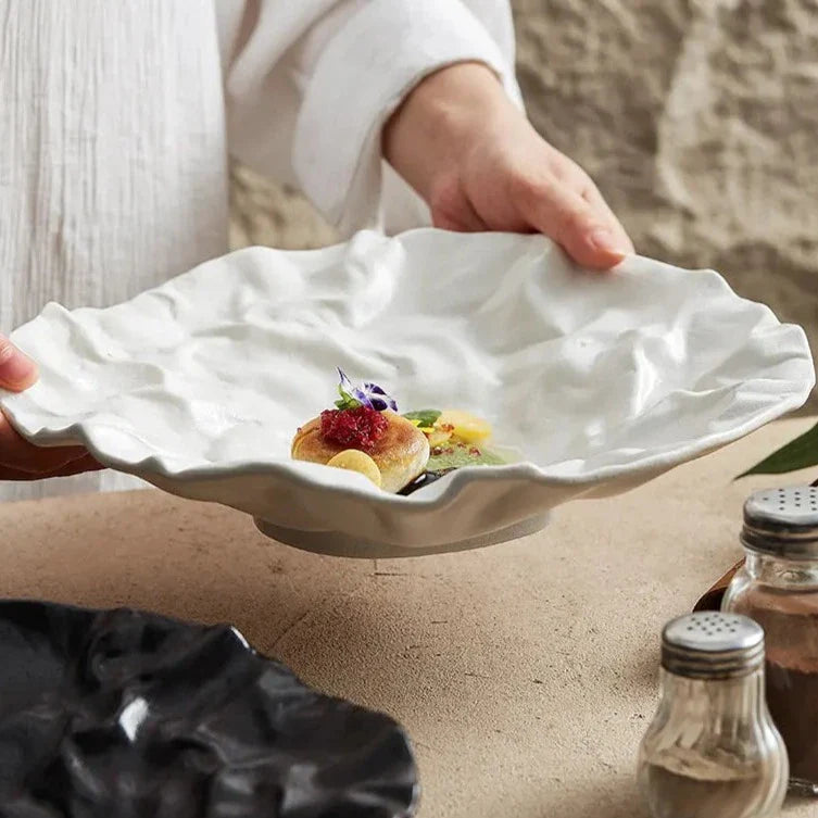 Tidal Ripple Serving Bowl