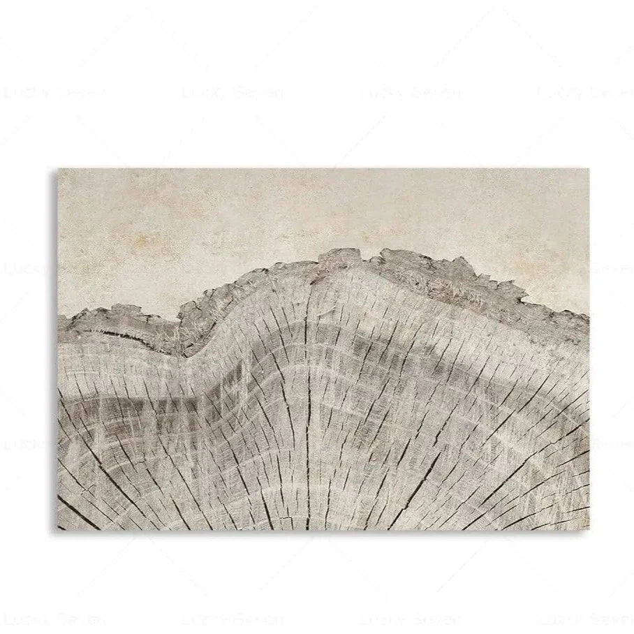 Abstract Tree Ring Canvas Wall Art